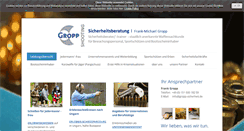 Desktop Screenshot of gropp-sicherheit.de
